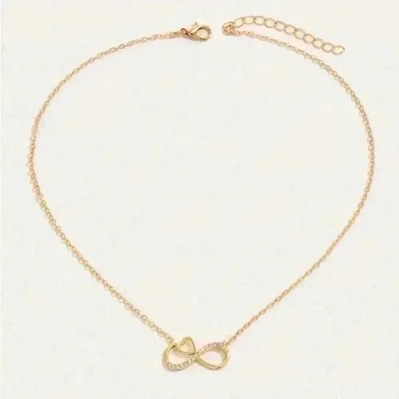 ⚠️Clearance Heart And Infinity Pendant Necklace Gold - Picture 5 of 5